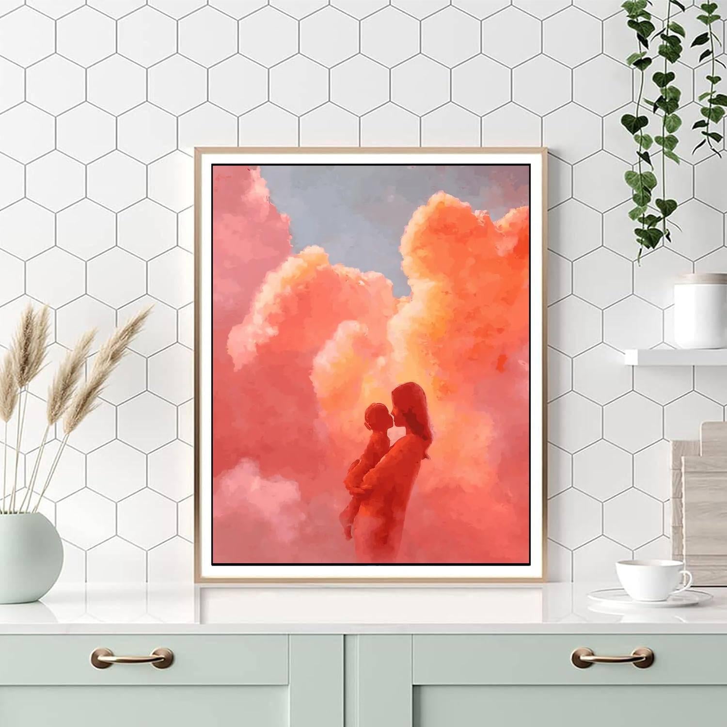 Mom's Heart Number Painting