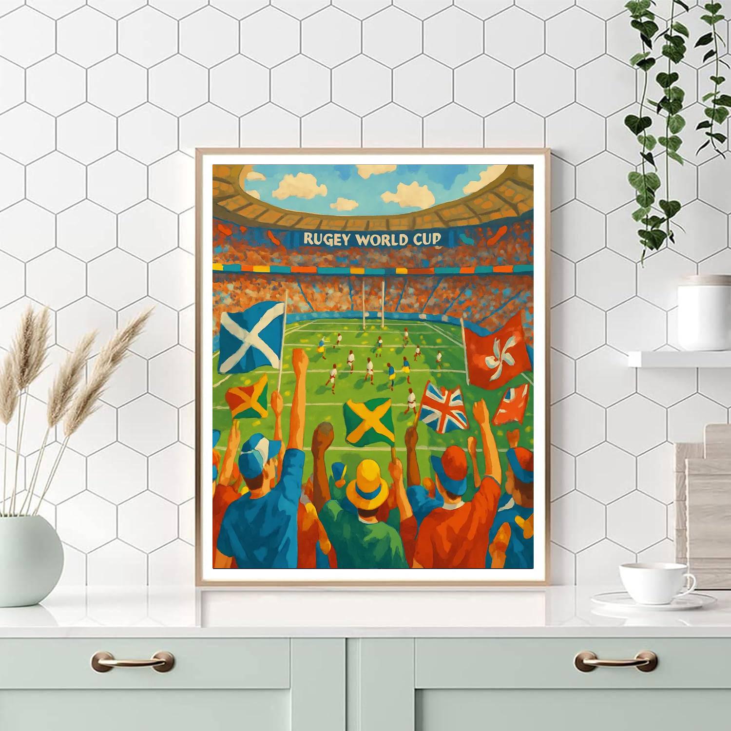World Cup Of Rugby Painting By Numbers Kit