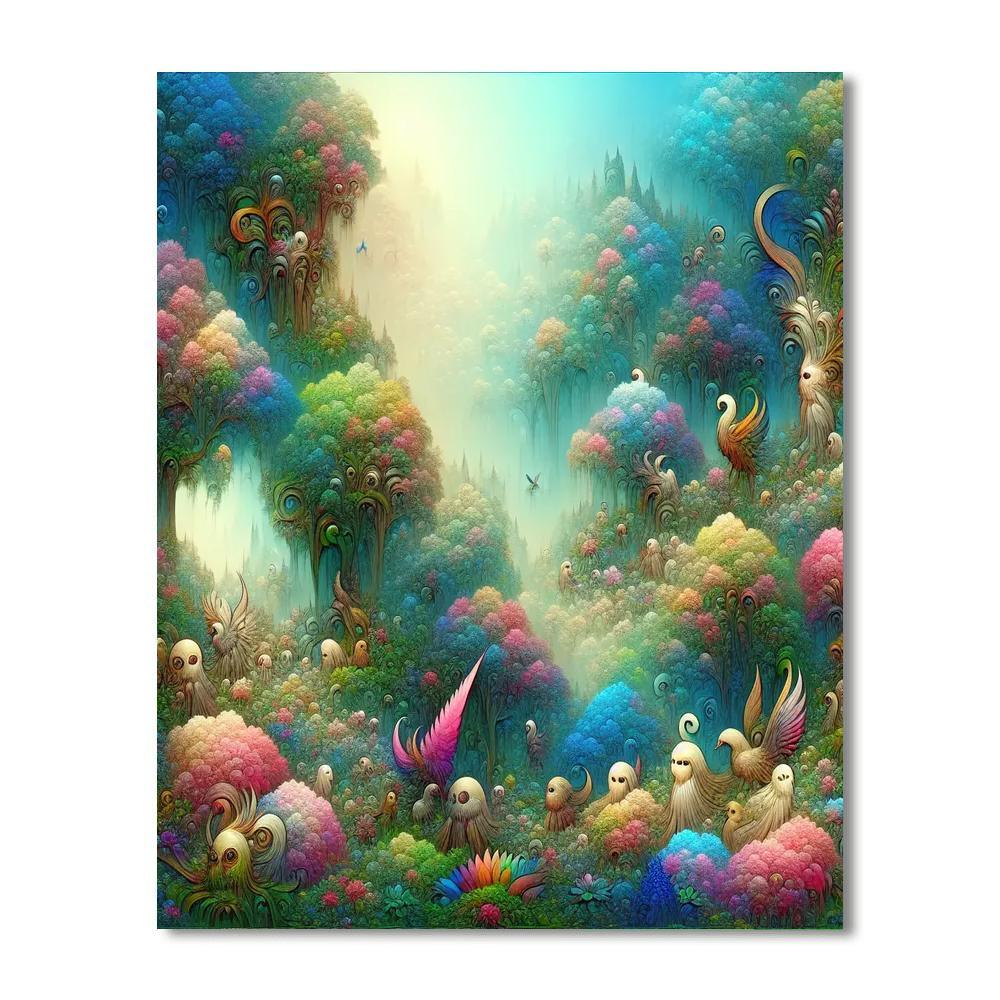 Fantasy Woodland Realm DIY Paint By Numbers