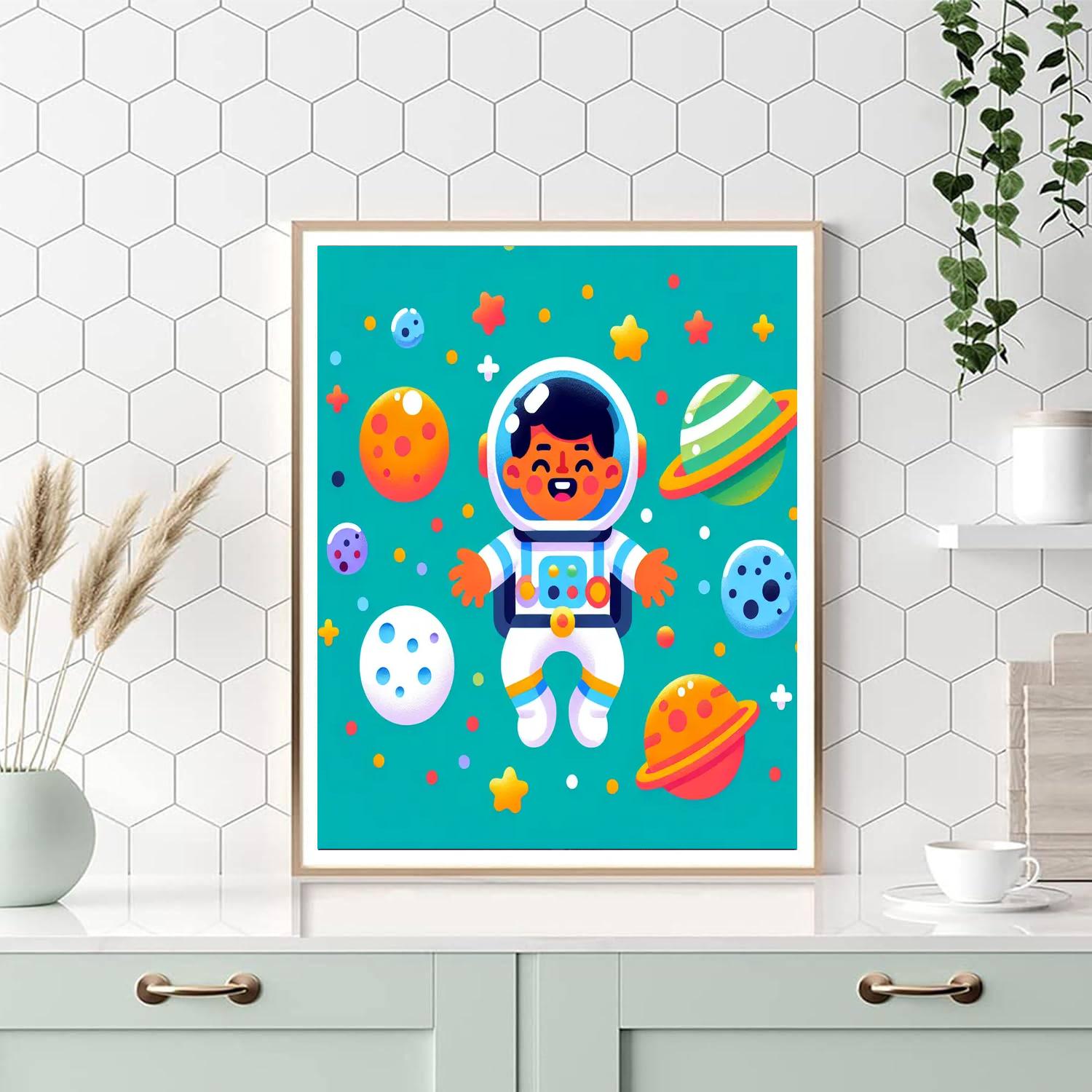 Space Ranger Astronaut Numbered Painting Kits