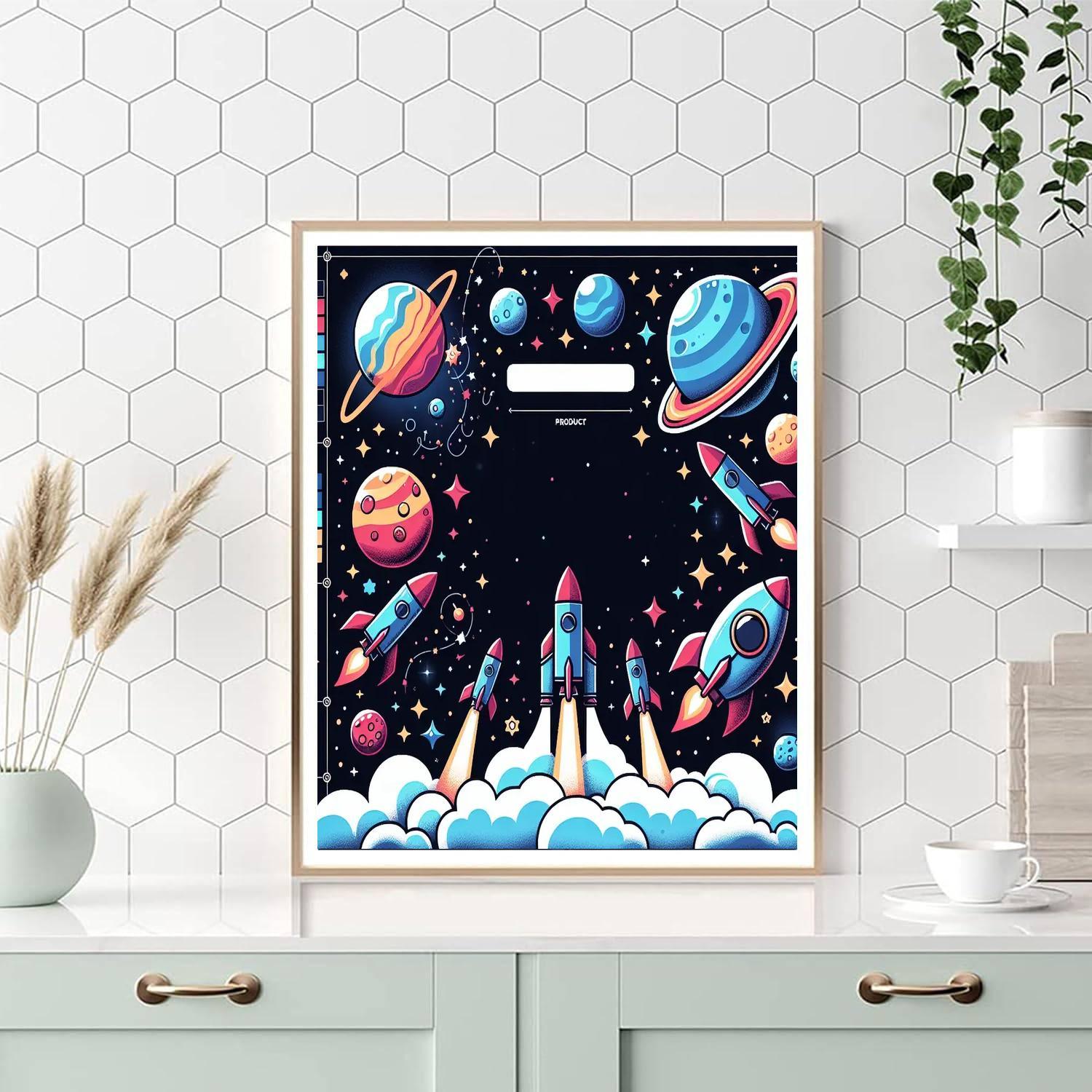 Space Odyssey For Young Astronauts Numbered Painting Kits
