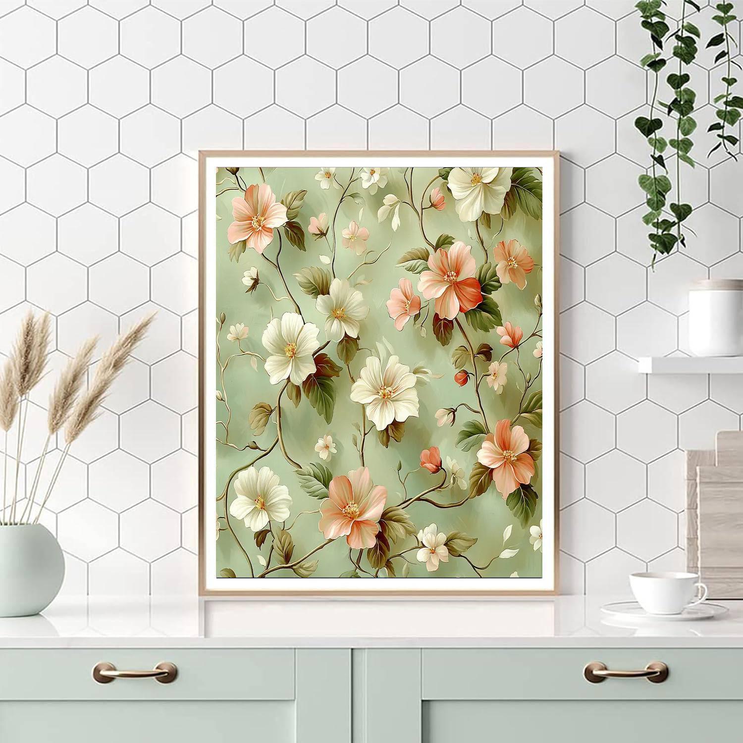 Leonardo Da Vinci Inspired Whispers Of Petals  Paint By Numbers Kits