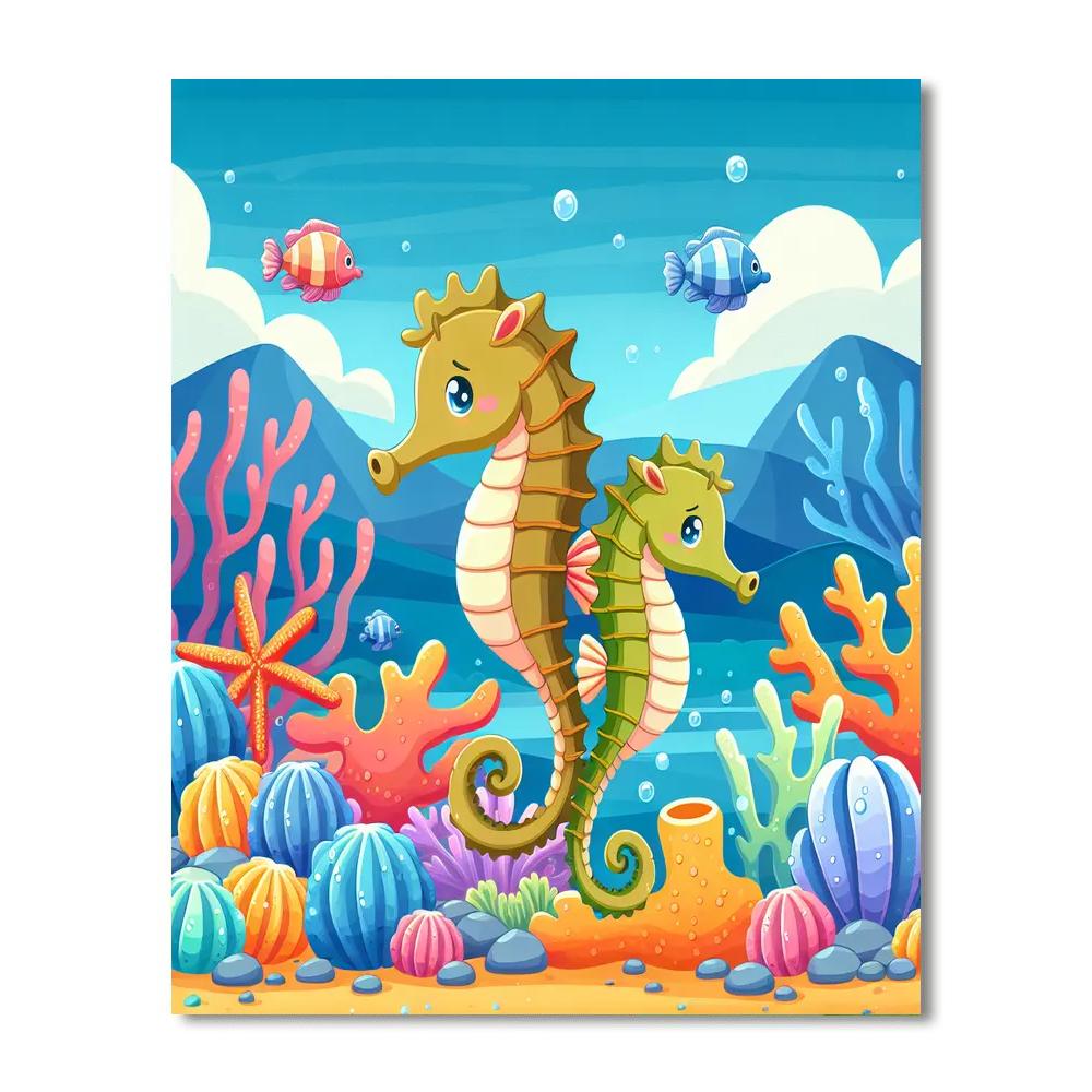 Under The Sea Safari Number Painting