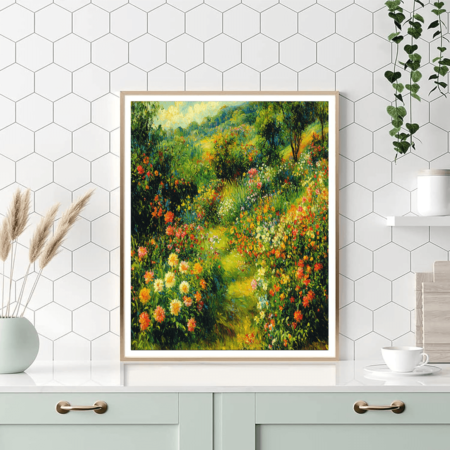 Pierre-Auguste Renoir Inspired Vintage Garden  Paint By Numbers Kits