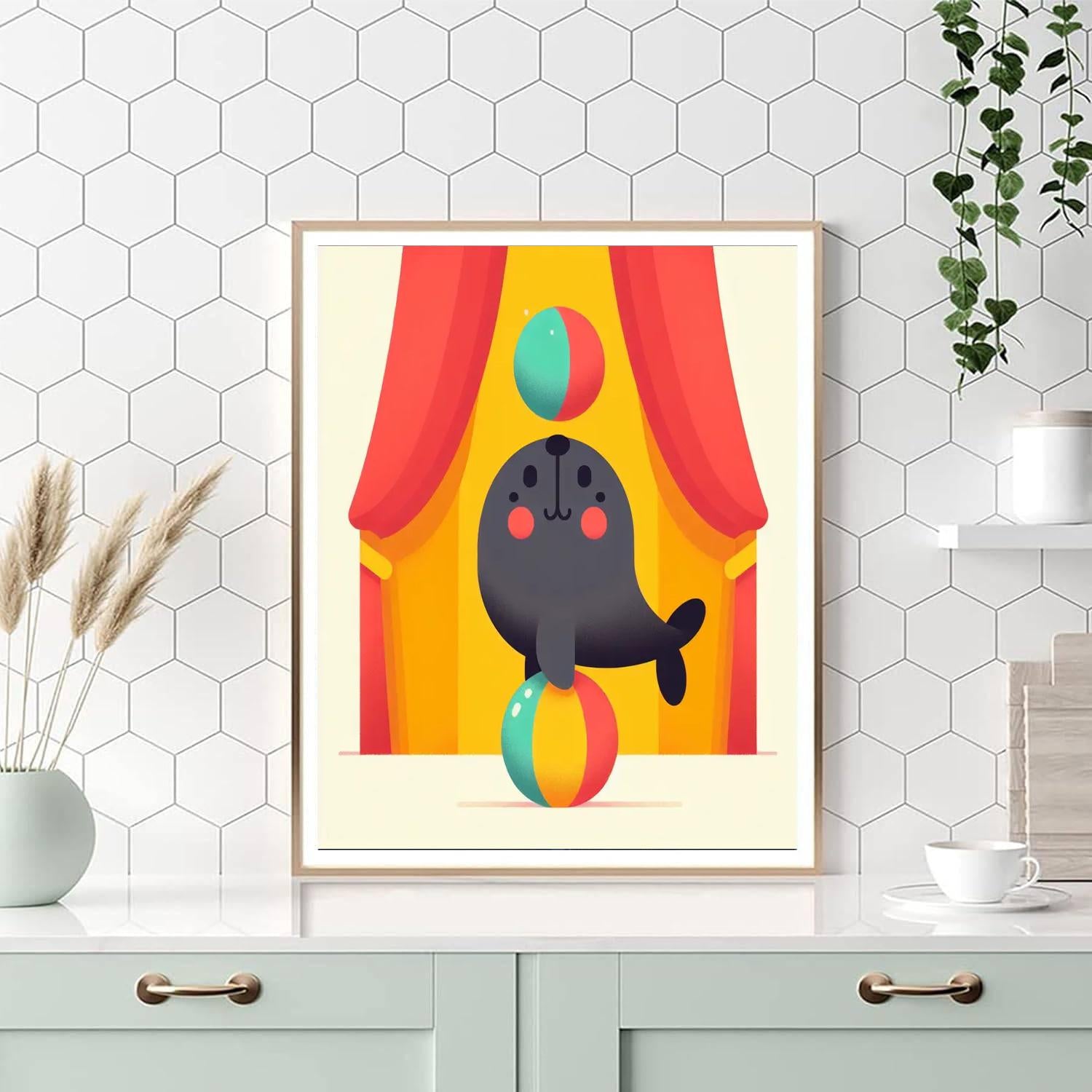 Silly Seal Circus Paint By Numbers Kits