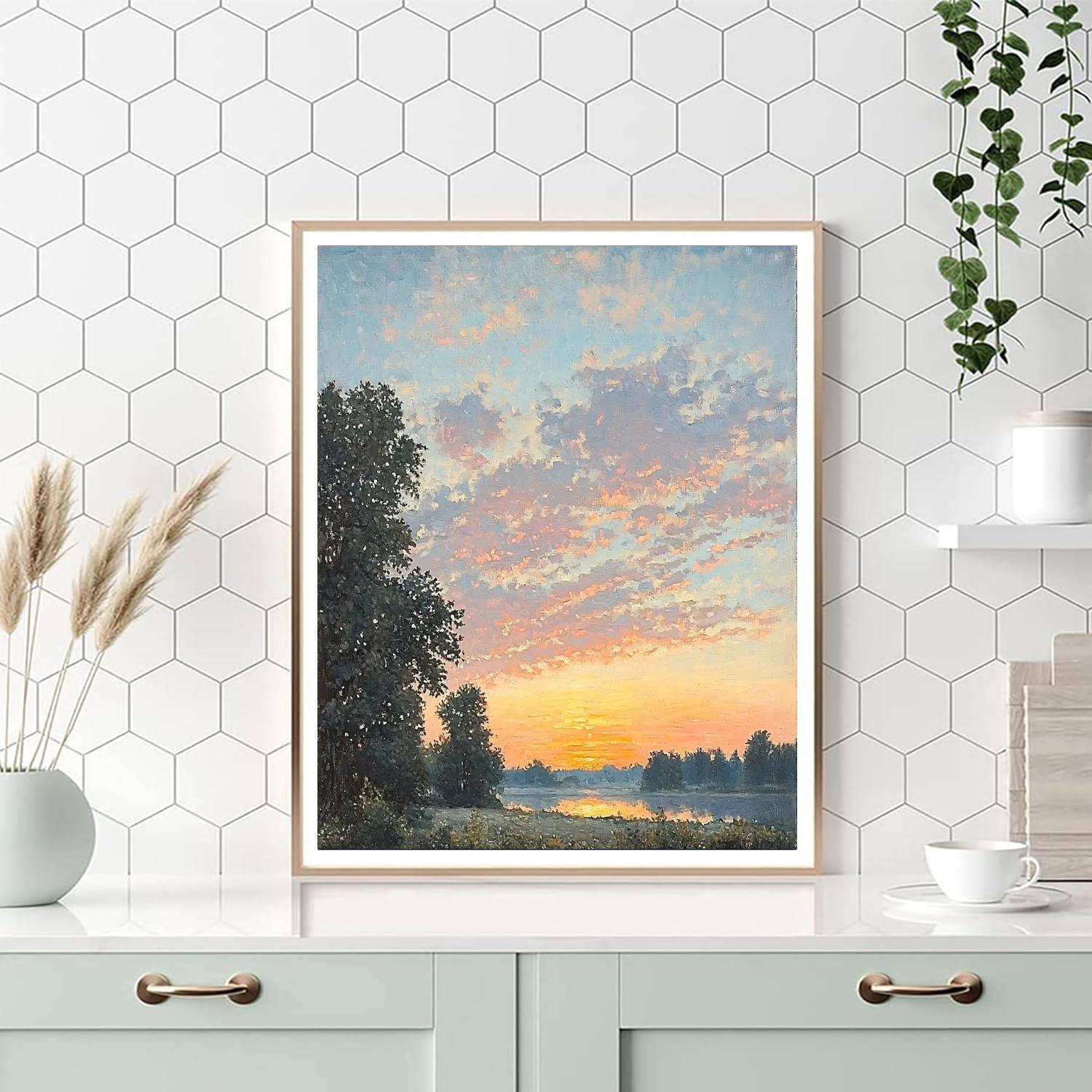 Edgar Degas Inspired Hues Of A Serene Dawn  Numbered Painting Kits