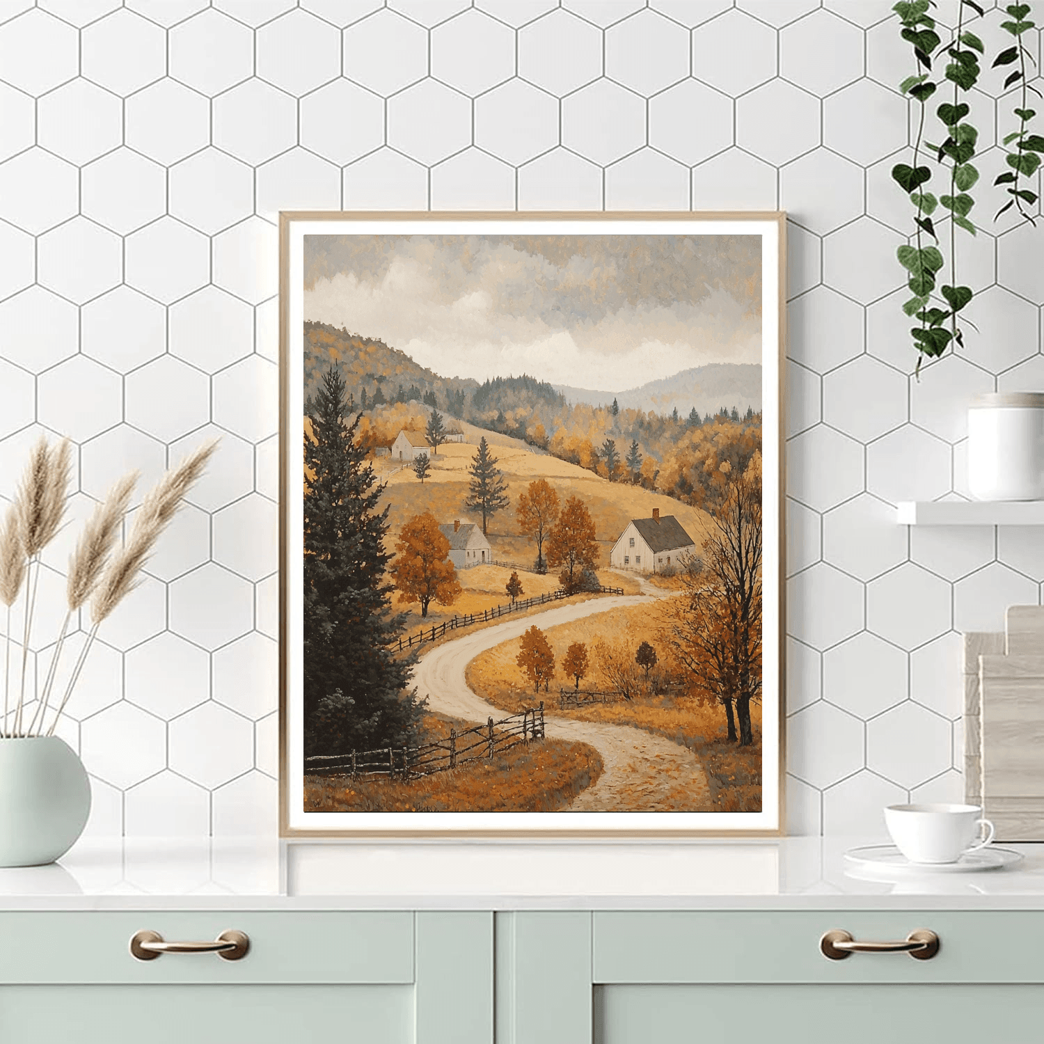 Andrew Wyeth Inspired Rustic Reverie  DIY Paint By Numbers