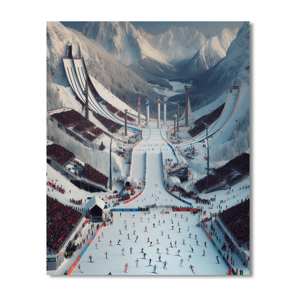 Holmenkollen Ski Festival - Norway Paint By Numbers Art