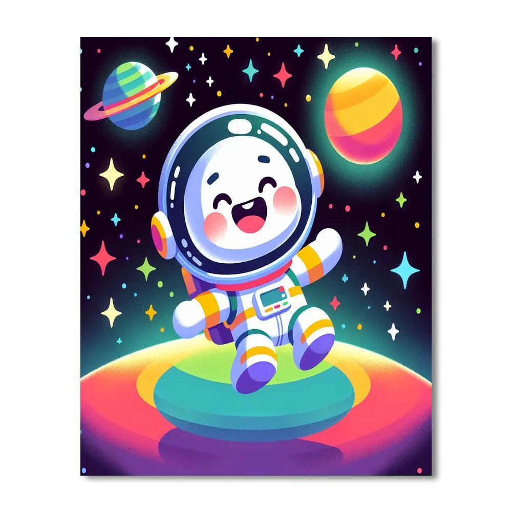 Jolly Space Explorer DIY Paint By Numbers
