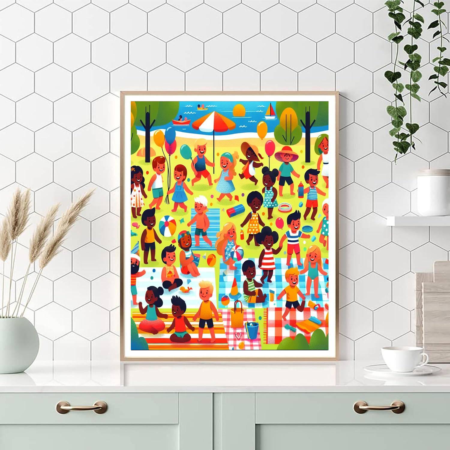 Summer Fun Festival Numbered Painting Kits