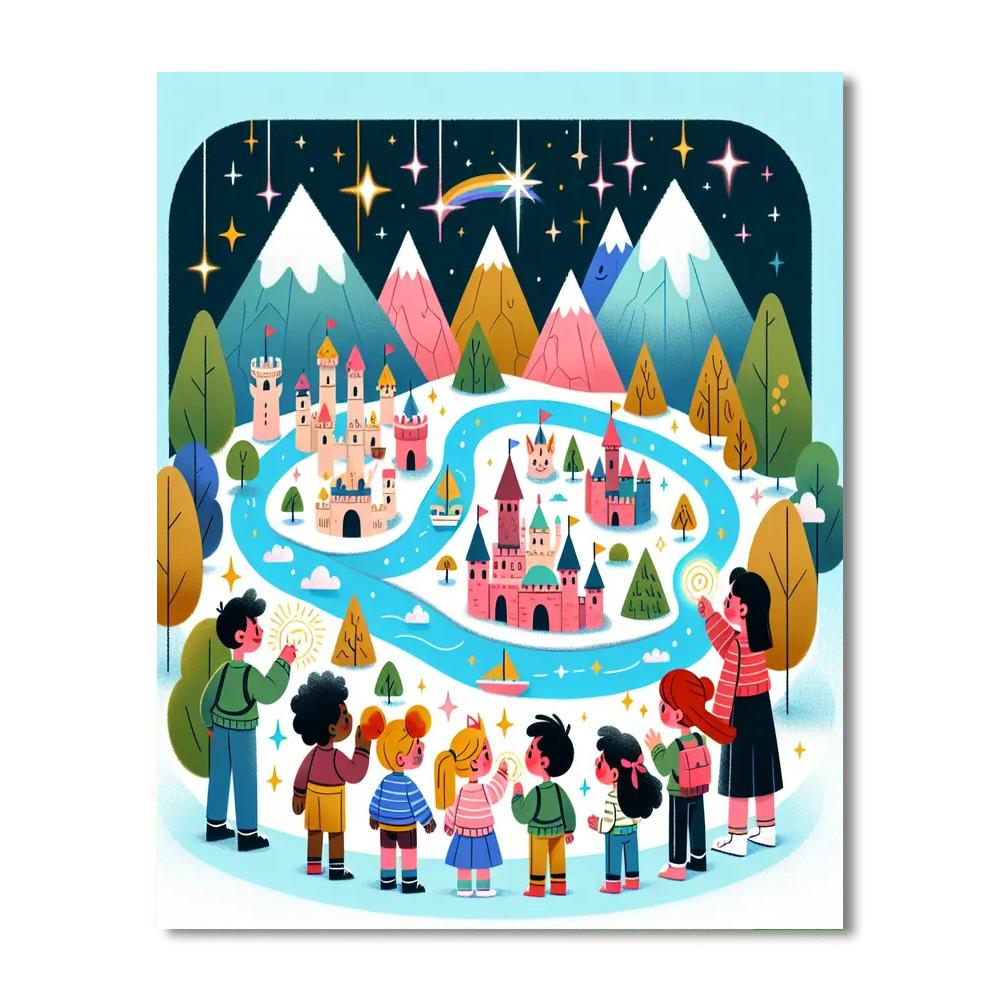 Mythical Map Quest Number Painting