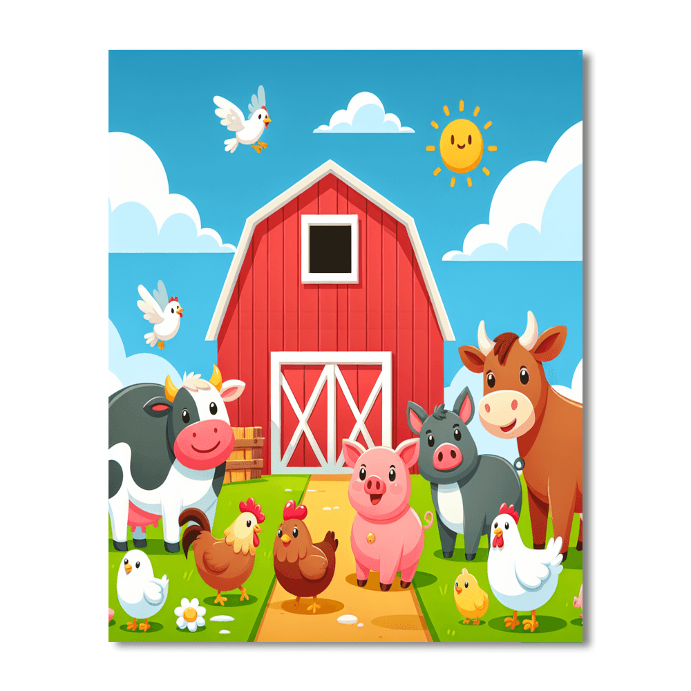 Charming Farm Adventures Paint By Number