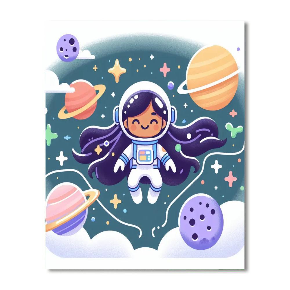 Astronaut Mission Painting By Numbers Kit
