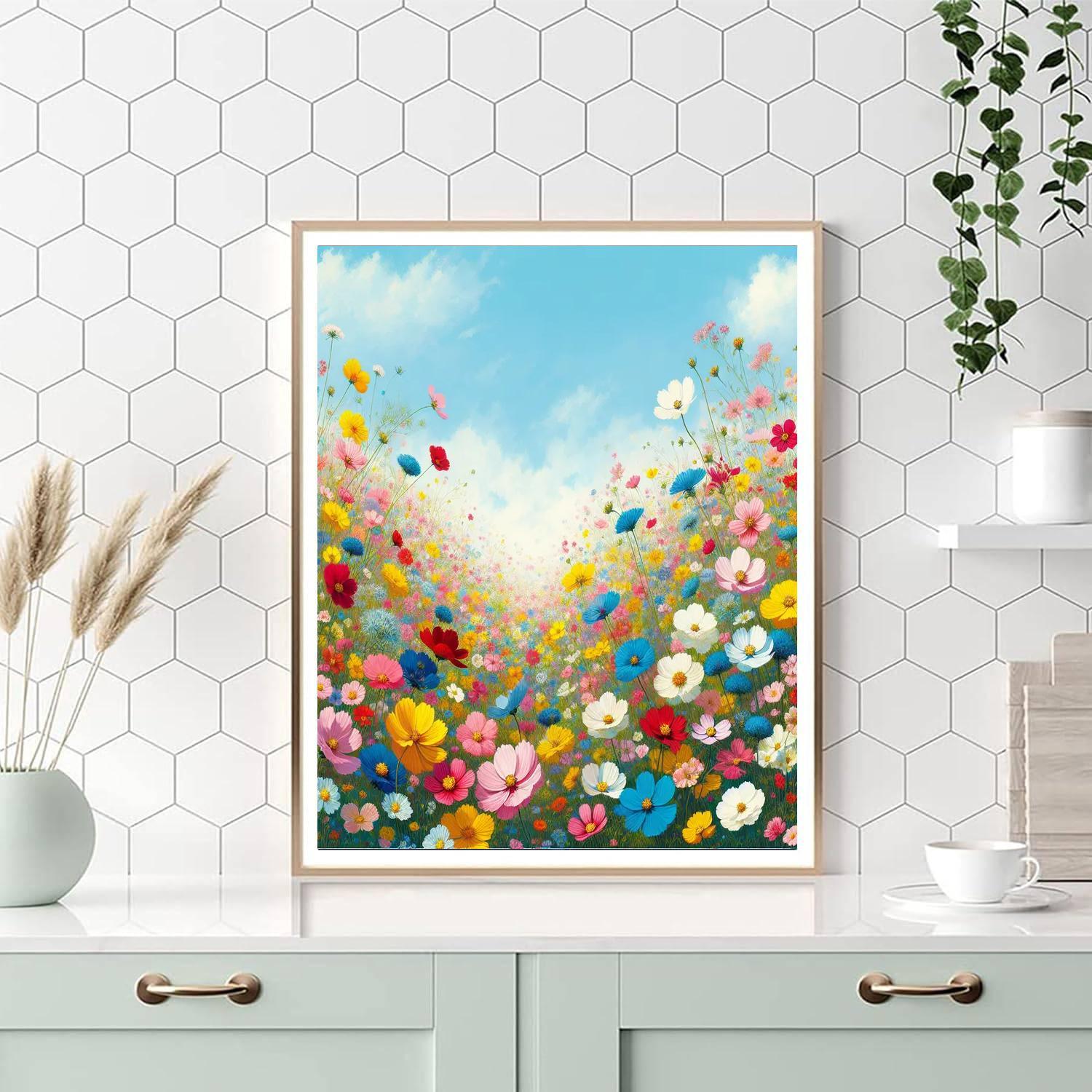 Wildflower Meadow In Bloom DIY Paint By Numbers