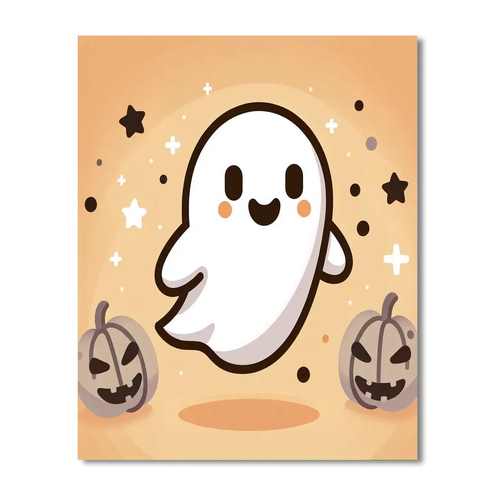Charming Ghost Painting By Numbers Kit