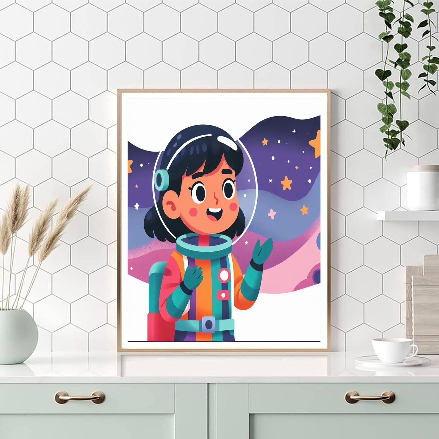 Eager Space Explorer Painting By Numbers Kit