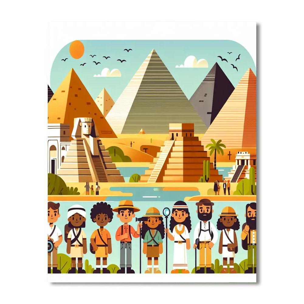 Ancient Wonders Expedition Painting By Numbers Kit