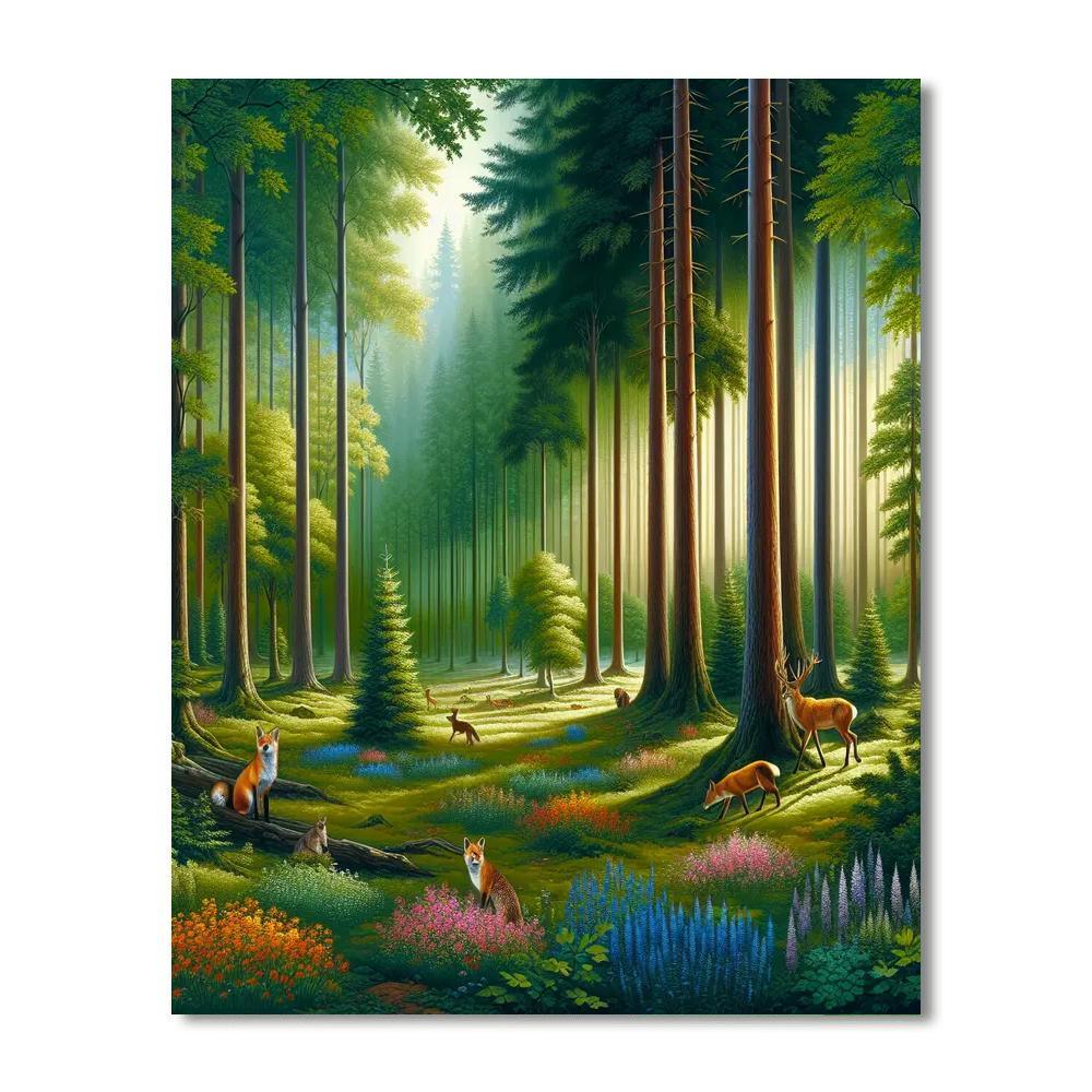 Secret Woodland Retreat Paint By Numbers Art