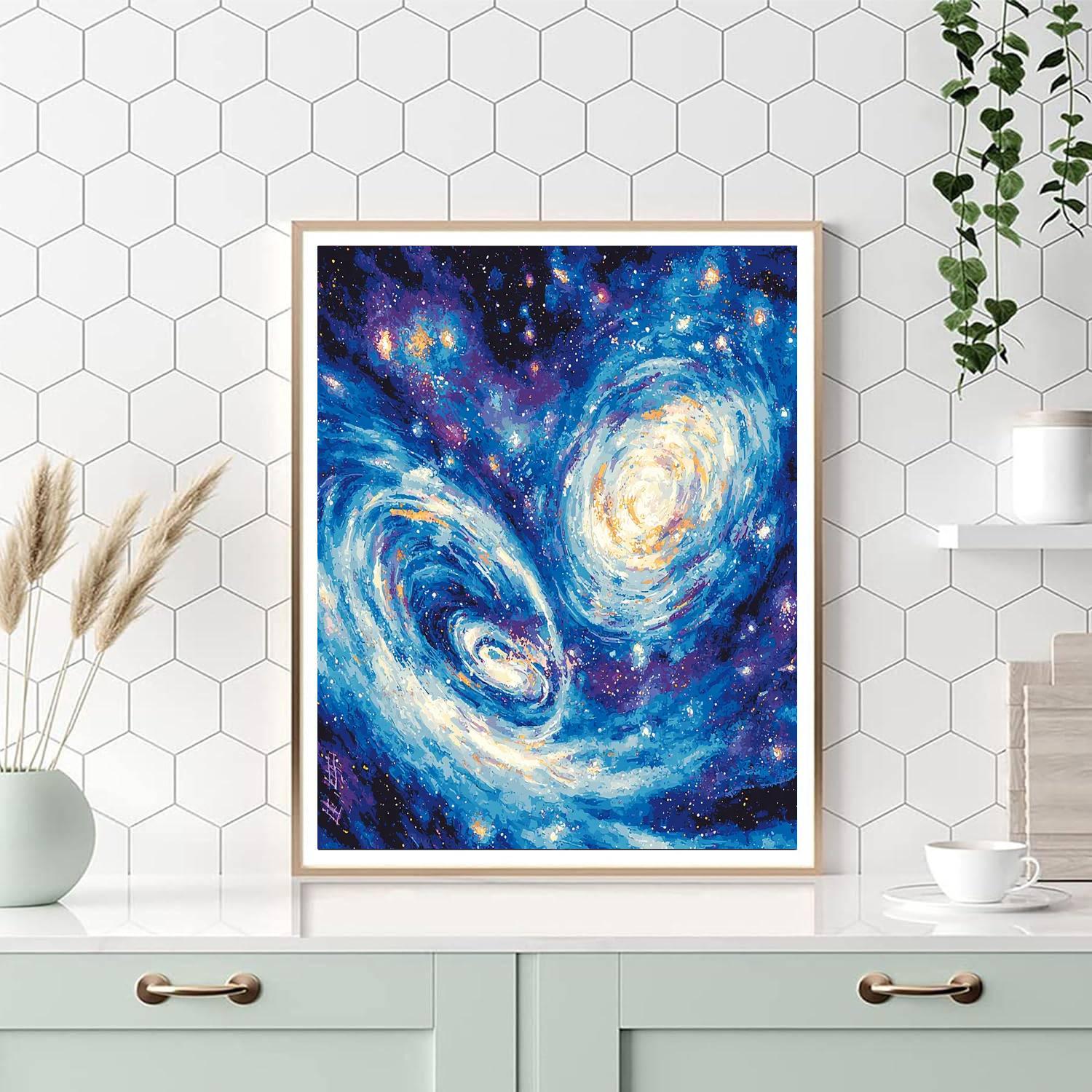 Jean-Michel Basquiat Inspired Celestial Musings  Paint By Numbers Kits