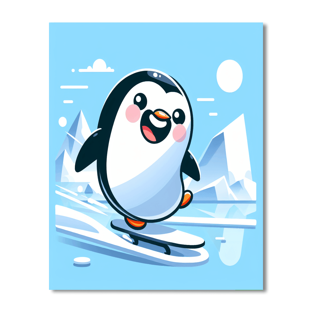 Perky Penguin Paint By Color