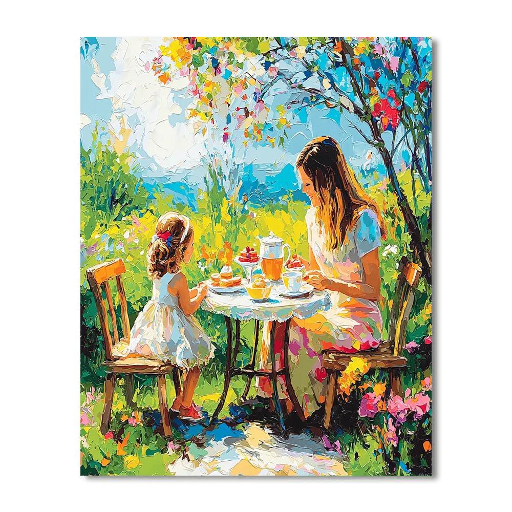 Tender Tea Time Painting Number Kit