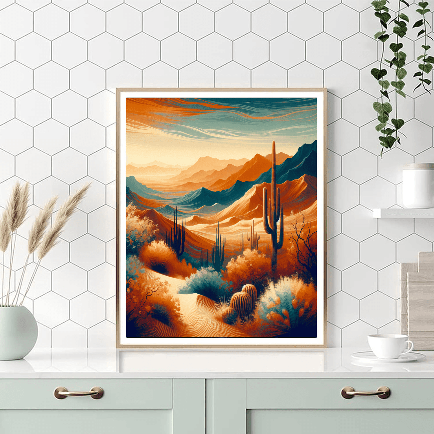 Boho Desert Mirage Number Painting