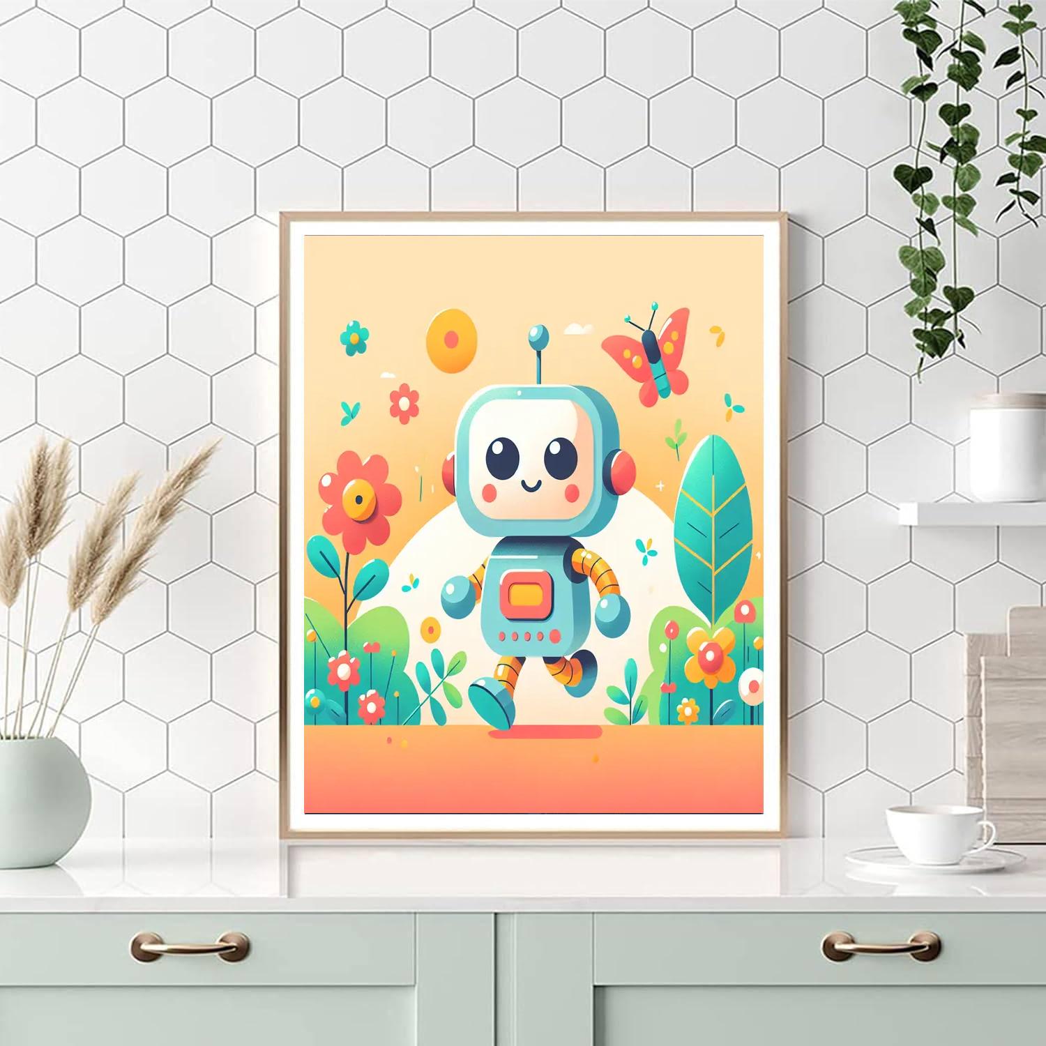 Exploring Little Robot DIY Paint By Numbers