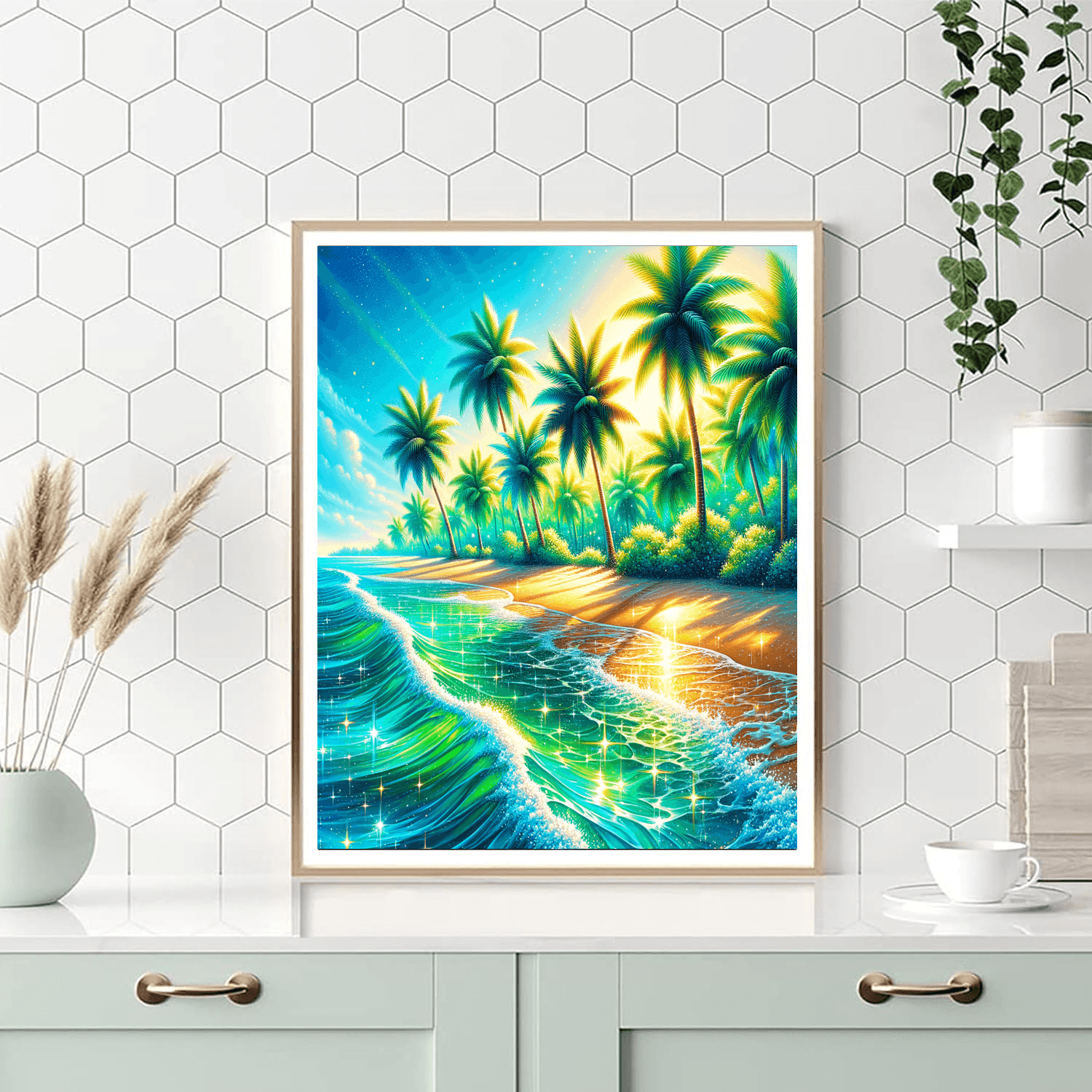 Joyful Tropical Paradise Numbered Painting Kits
