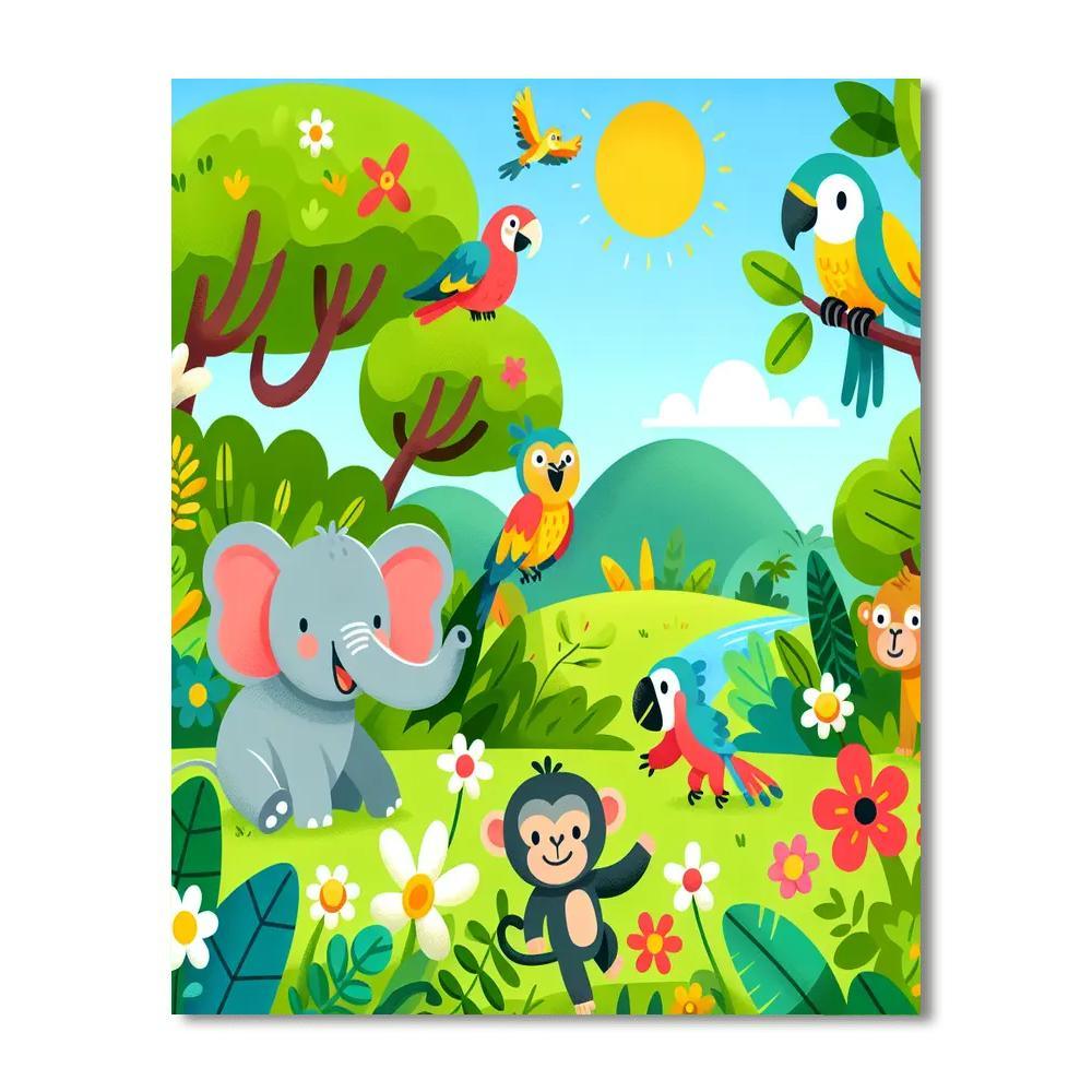 Jungle Explorer Safari Paint By Numbers