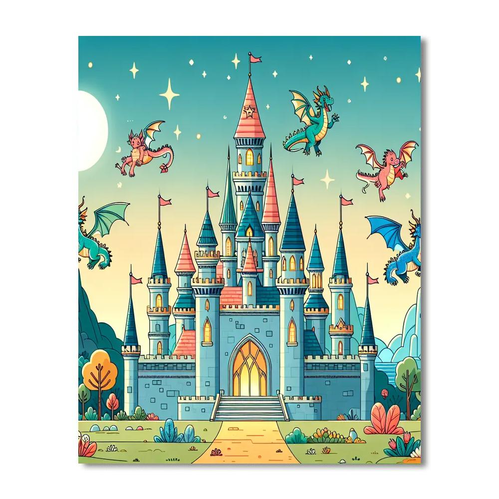 Fairy Tale Castle Journey DIY Paint By Numbers