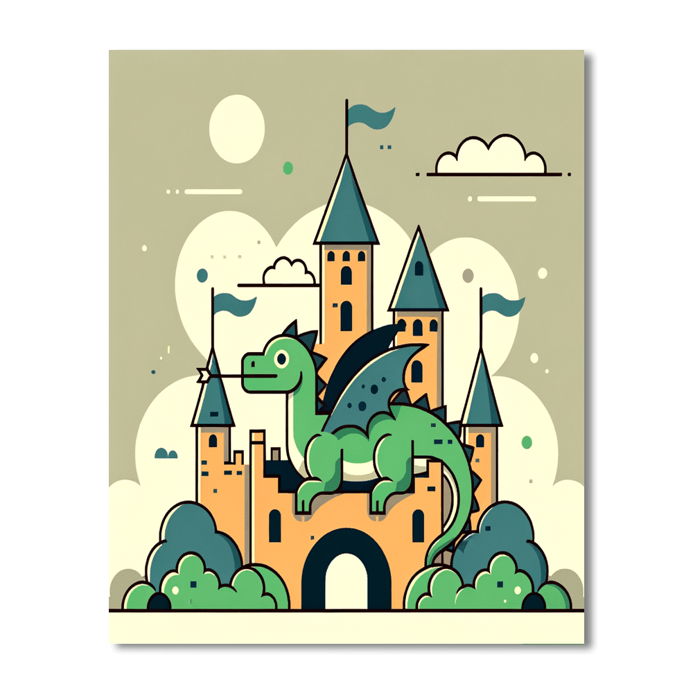 Fantasy Dragon's Kingdom Paint By Numbers Kits