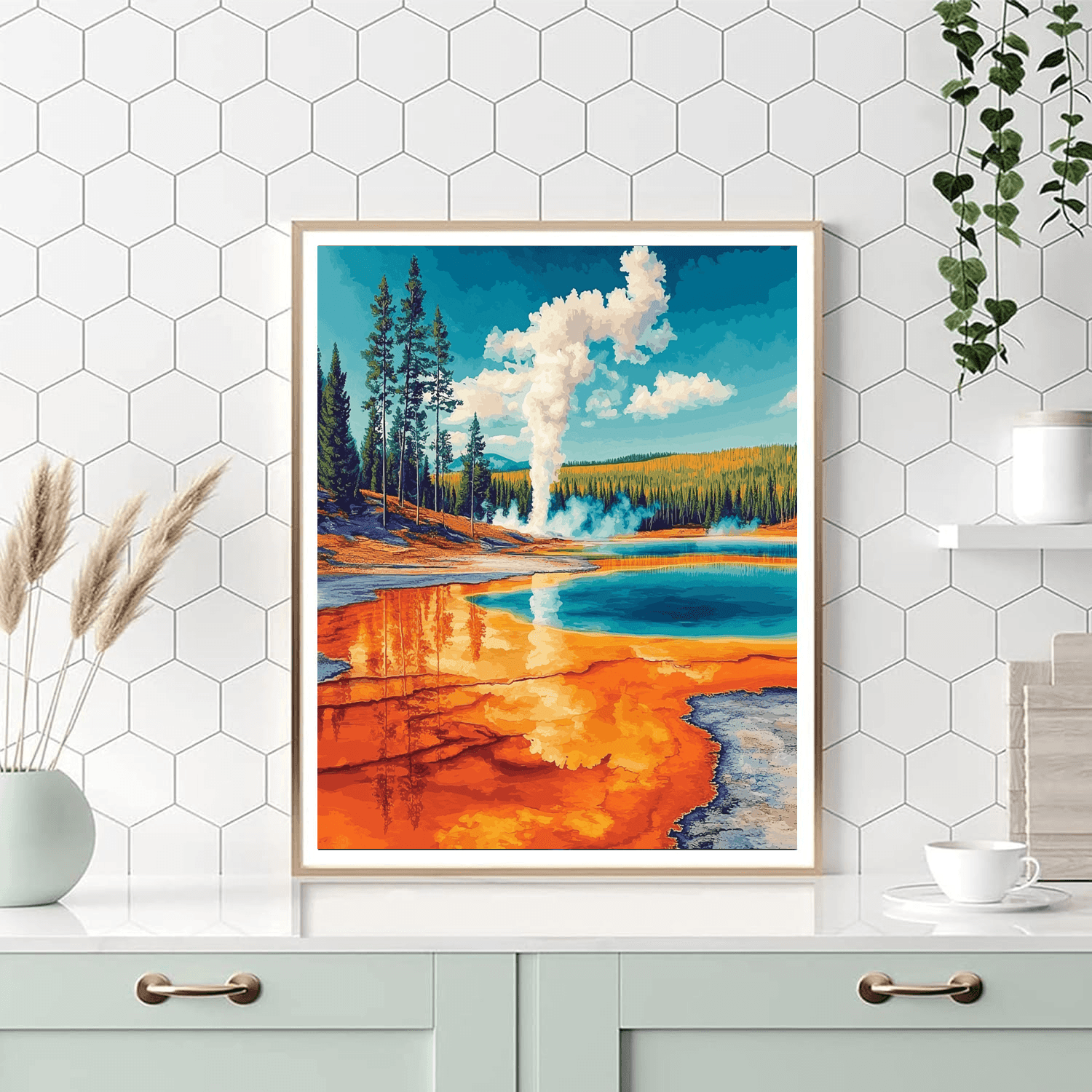 Wai-o-tapu Thermal Wonderland - Rotorua Number Painting