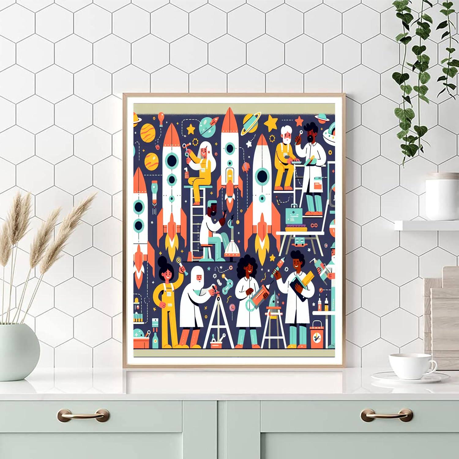 Rocket Builders Paint By Number