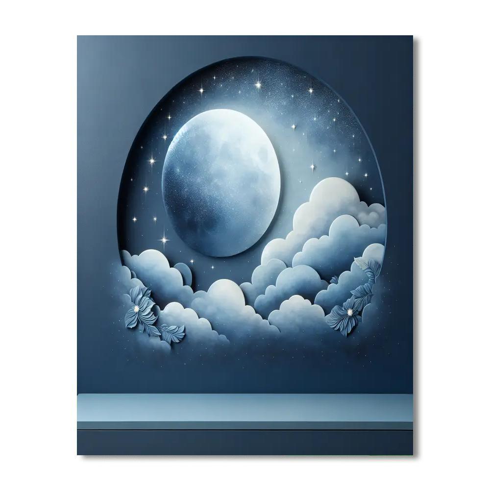 Celestial Moonlight Dance Paint By Color
