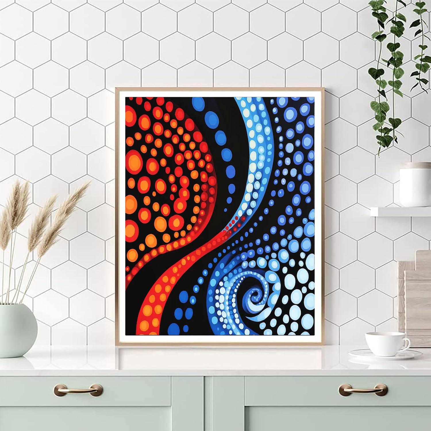 Yayoi Kusama Inspired Vibrant Whirl Of Ideas  DIY Paint By Numbers