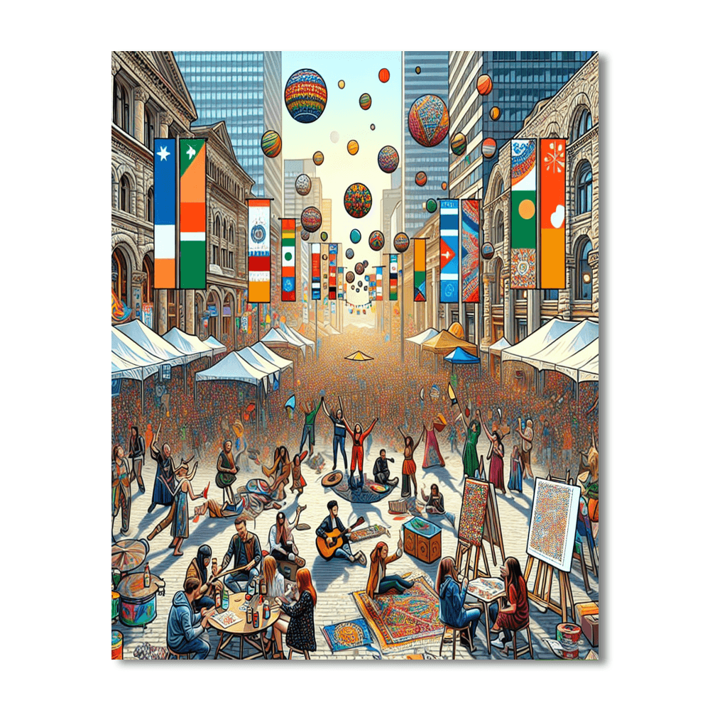 International Festival Of Arts - Canada Paint By Numbers Art