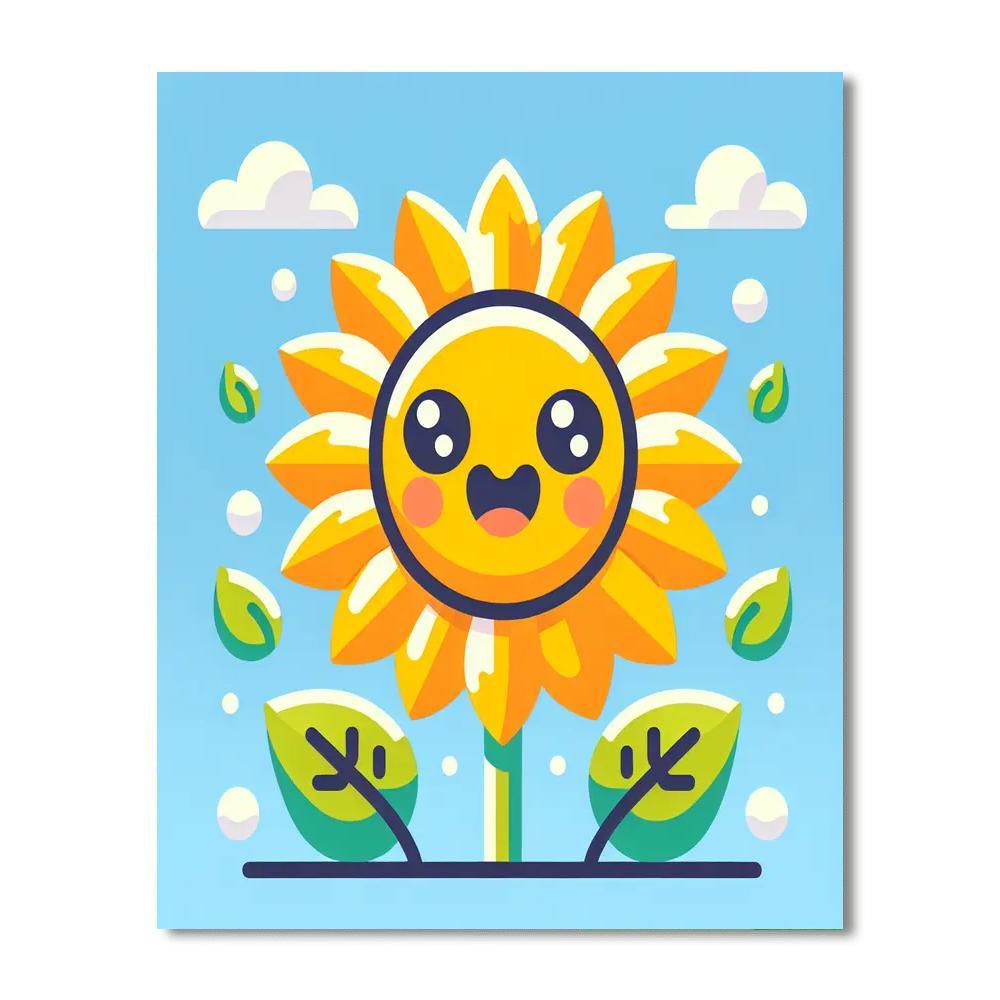 Energetic Sunflower Painting By Numbers Kit