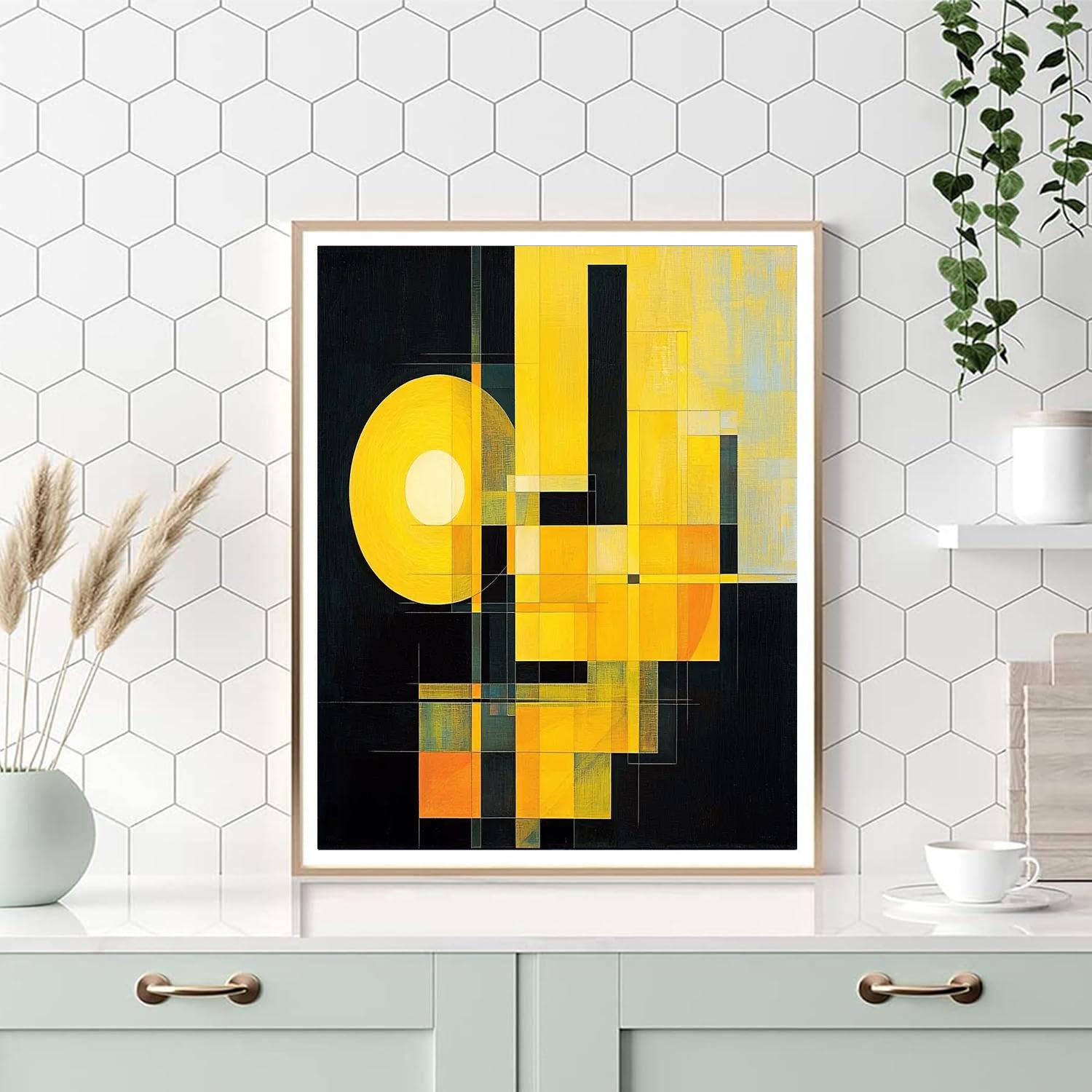 Kazimir Malevich Inspired Radiant Structures  Numbered Painting Kits