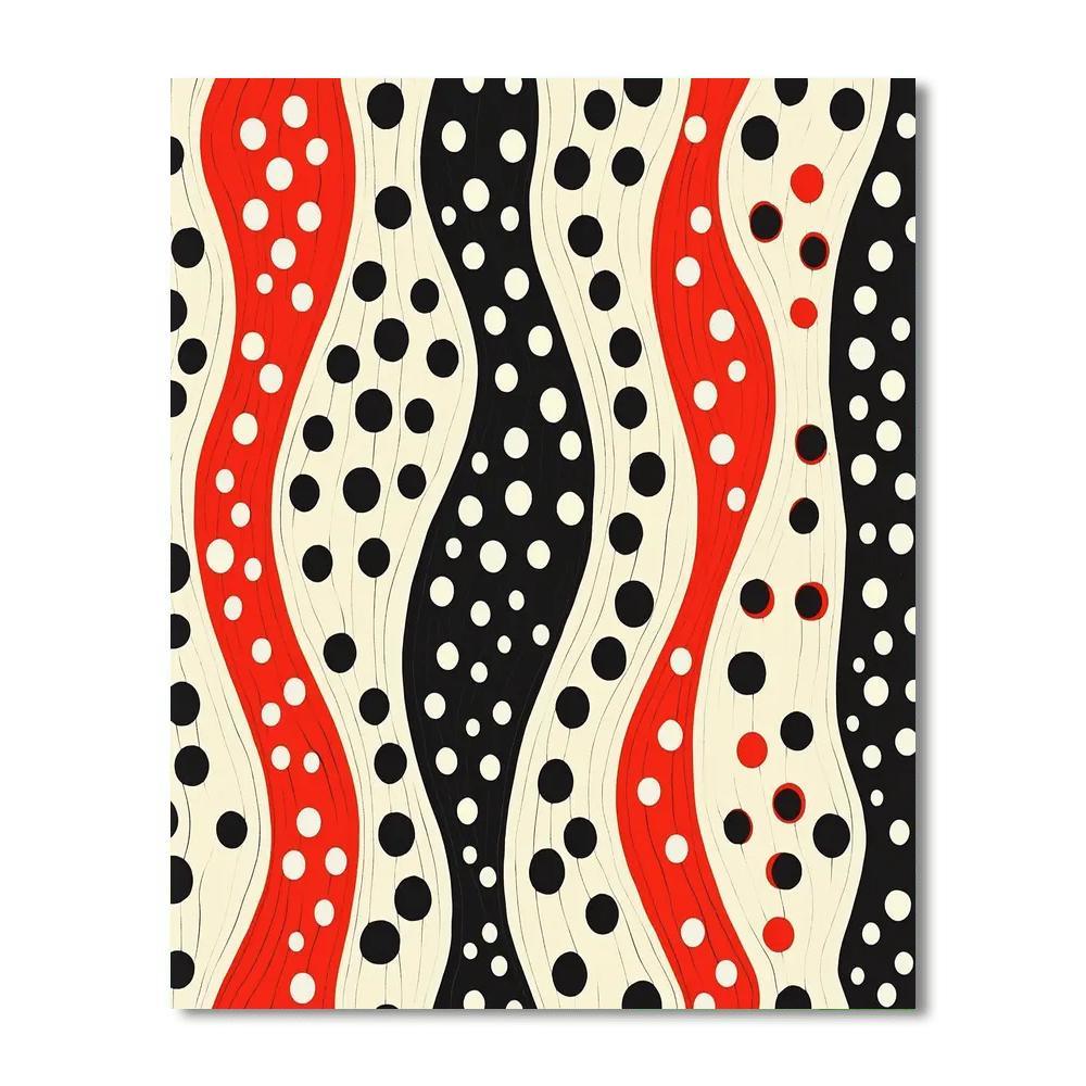 Yayoi Kusama Inspired Ethereal Dots Symphony  Paint By Number