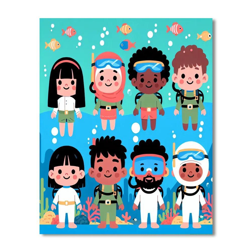 Undersea Explorer Quest Paint By Number