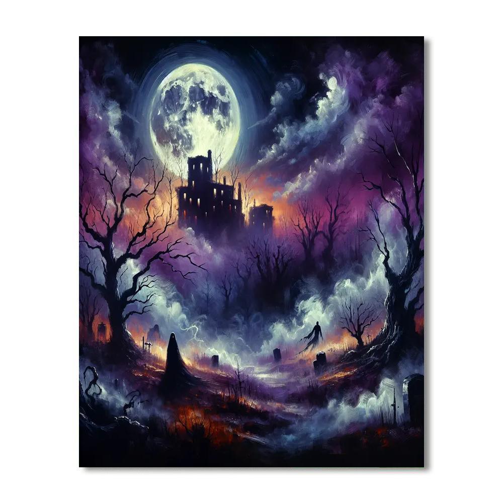 Halloween Night Mystery Number Painting