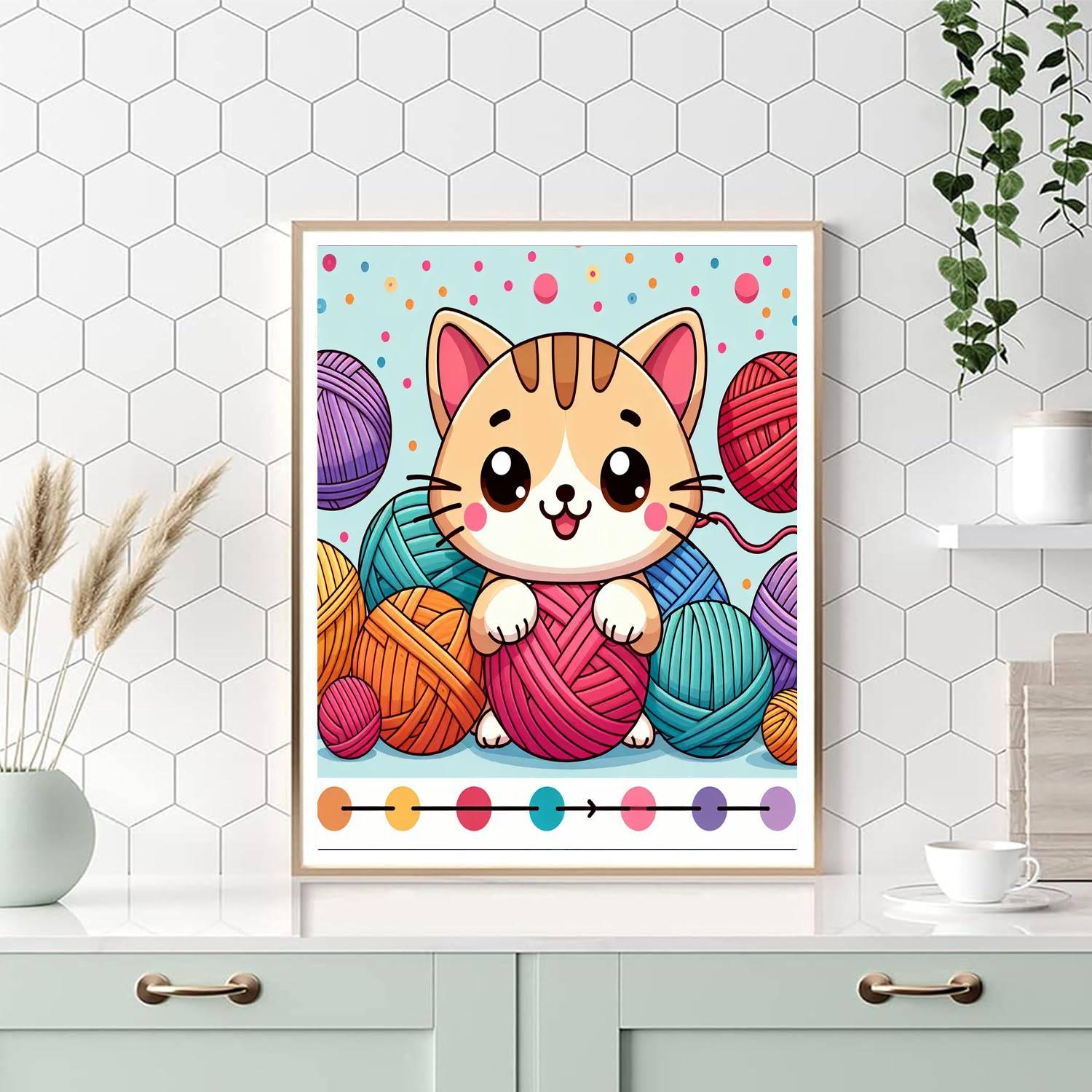 Giggles The Kitten Paint By Number