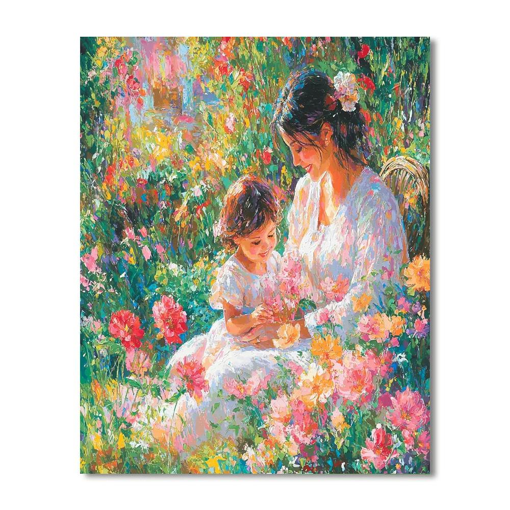 Garden Of Maternal Affection Painting Number Kit