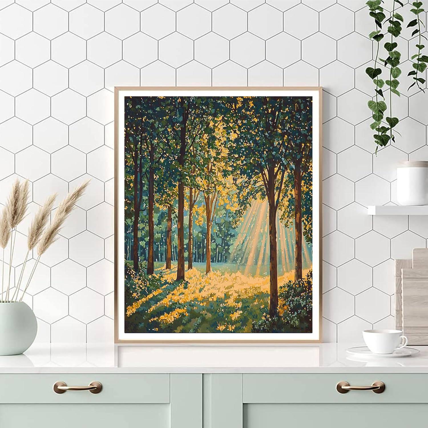 Gustav Klimt Inspired Enchanting Forests  Paint By Numbers Kits