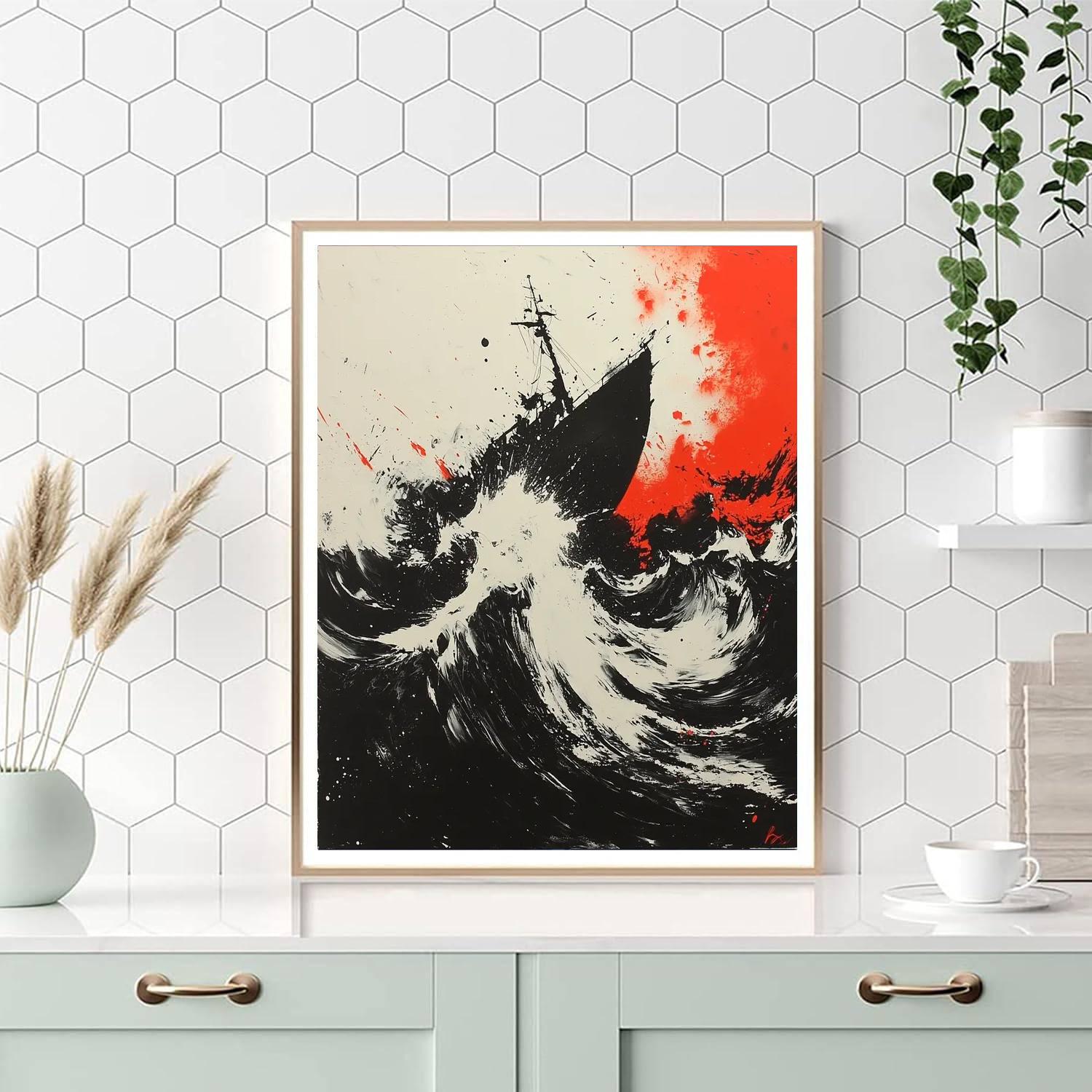 Banksy Inspired The Cycle Of Discontent  Number Painting