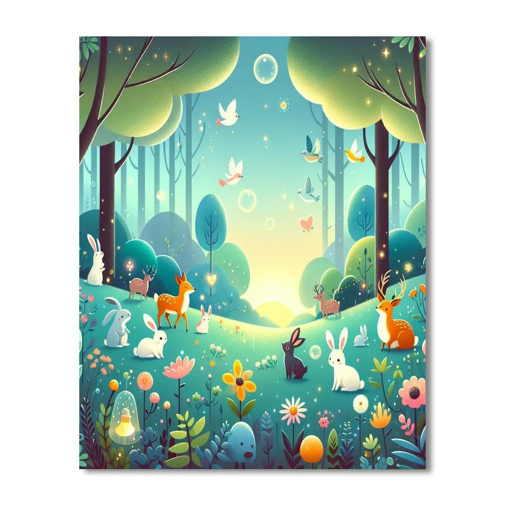 Whimsical Forest Journey Paint By Number