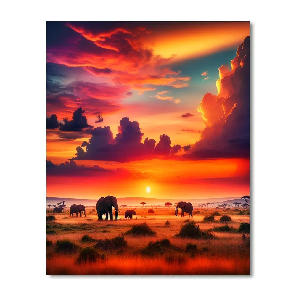Majestic Savanna Wander Paint By Color