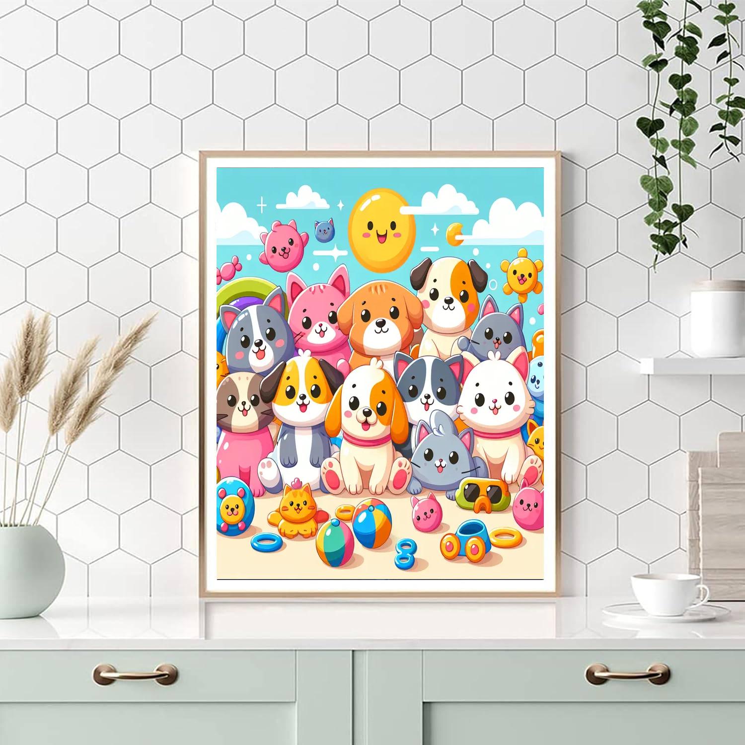 Adventures With Pets Paint By Numbers Art