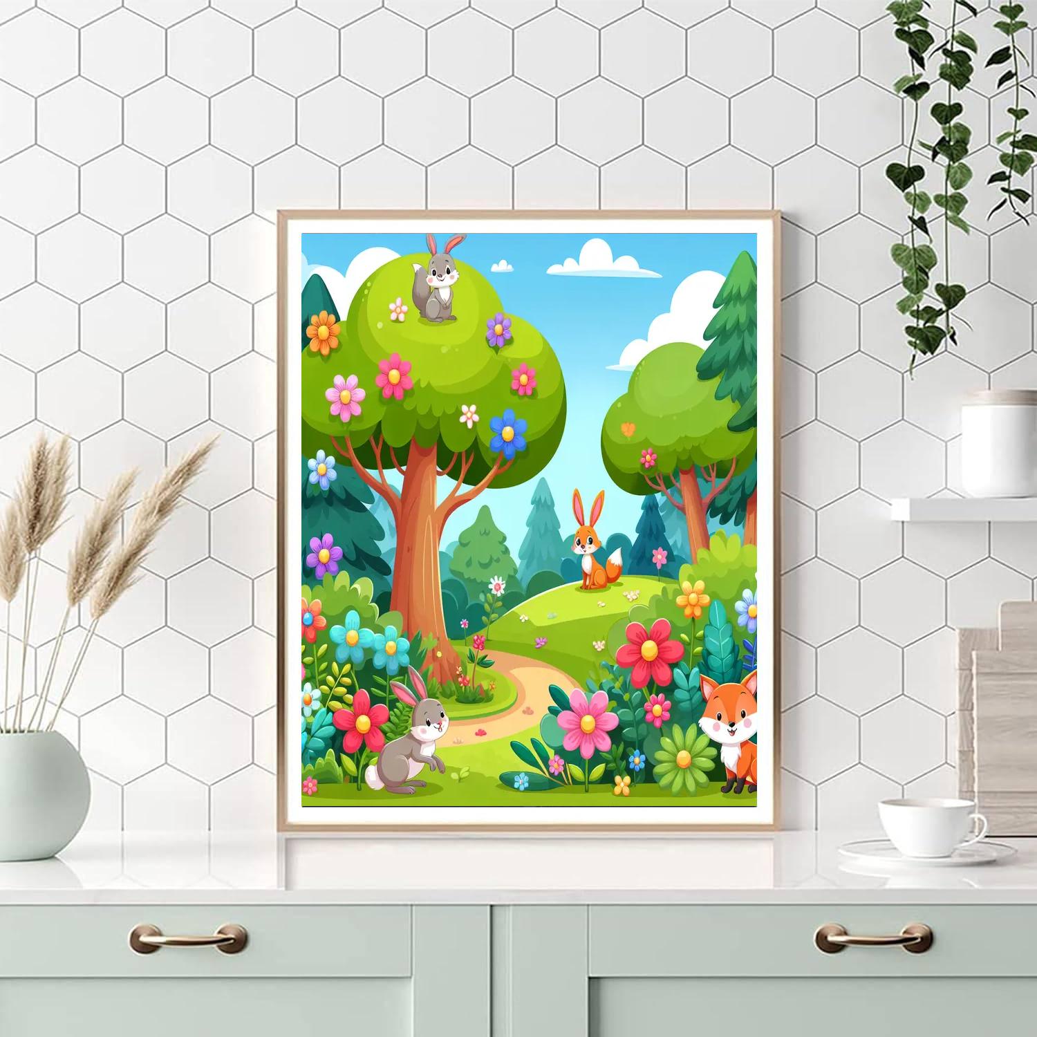 Exploring The Forest Of Dreams Number Painting