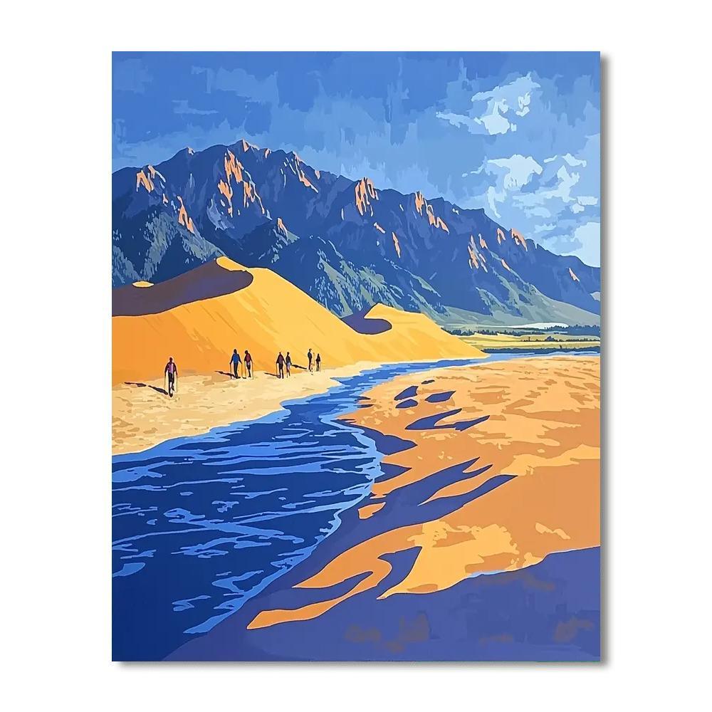 Great Sand Dunes National Park - Colorado Paint By Number